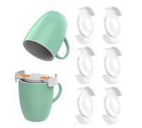 Organizador de tazas de café, soporte para tazas de café - Organizador de tazas de cocina Gadgets de cocina para el hogar | Organizadores apilables para tazas ajustables de 6 piezas, organizador de