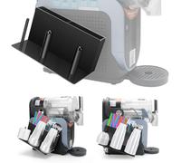Organizador de tazas para Ninja Slushie FS301/FS300-3 en 1 tazas y tapa con pajilla, soporte lateral para accesorios de máquina Ninja Slushie, taza de granizado con tapas y almacenamiento de pajitas