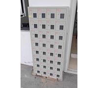 Organizador de teléfono de gran capacidad para escuelas y oficinas - 9 ranuras de almacenamiento de teléfono móvil con cerraduras y llaves independientes para uso en el aula, nizer de escritorio y