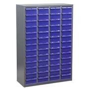 Organizador de tuercas y pernos, gabinete de piezas ajustable con cajones de ABS, almacenamiento de acero aleado para organización profesional de herramientas