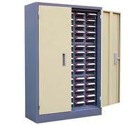 Organizador de tuercas y pernos, gabinete de piezas de acero con etiquetas, almacenamiento de herramientas de hardware para organización de talleres