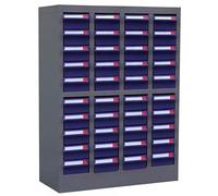 Organizador de tuercas y pernos, gabinete de piezas de acero con etiquetas, almacenamiento de herramientas de hardware para organización de talleres