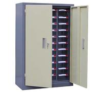 Organizador de tuercas y pernos, gabinete de piezas de acero con etiquetas, almacenamiento de herramientas de hardware para organización de talleres