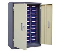 Organizador de tuercas y pernos, gabinete de piezas de acero con etiquetas, almacenamiento de herramientas de hardware para organización de talleres