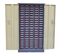 Organizador de tuercas y pernos, gabinete de piezas de acero con etiquetas para organización de talleres, solución de almacenamiento de herramientas de hardware