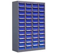 Organizador de tuercas y pernos, gabinete de piezas de acero con etiquetas para un almacenamiento y organización eficientes de hardware de taller