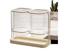 Organizador De Utensilios De Cocina - Cucharas, Tenedores Y Moderno | Soporte De Palillos De Tenedor De Cuchara Moderno,Accesorios Para El Hogar Organizador De Cocina Claro