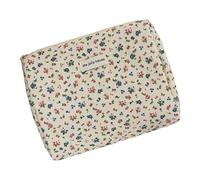 Organizador de viaje de pana con diseño de flores único, suficiente espacio y resistente a las lágrimas para el uso diario, bolsa de maquillaje de flores de pana, Bolsa de embrague, Belleza masiva