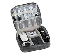 Organizador de Viaje electrónico | Organizadores de cosméticos de Viaje Bolsas electrónicas: Bolsas de Almacenamiento fáciles de Transportar para batería Externa, Discos Duros, Cables, Cargadores