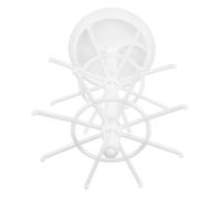 Organizador de visualización de Anillo Multifuncional de joyería de Joyas 360 ° Rotación Elegante Soporte de plástico para Vender DEC.
