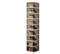 Organizador de zapatillas, plegable para zapatillas, Clear Storage Organizer, Compact and Space-Saving Design, Lightweight Display-Friendly Panel, for Bedroom Hallway Dorm Boot Sneaker