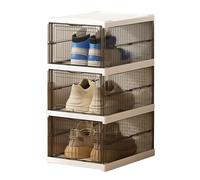 Organizador de zapatillas, plegable para zapatillas, Clear Storage Organizer, Compact and Space-Saving Design, Lightweight Display-Friendly Panel, for Bedroom Hallway Dorm Boot Sneaker