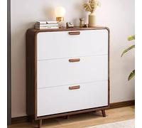 Organizador de zapatos - Diseño moderno de cubo de inclinación independiente para entrada - Armario estrecho para almacenamiento de zapatos