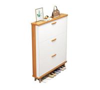 Organizador de zapatos, gabinete delgado y estrecho para entrada, solución de almacenamiento ideal para espacios pequeños, salas de estar, dormitorios (120 x 60 x 24 cm)