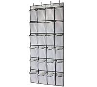 Organizador de Zapatos para Colocar Sobre la Puerta, 24 Bolsillos de Malla Organizador de Zapatos para Colocar Sobre la Puerta Bolsa de Almacenamiento para Colgar Zapatos se Cuelga en Armarios