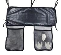 Organizador de zapatos para interior genérico, malla bolsa de trampolín para zapatos, 13,78 x 17,72 pulgadas, gran capacidad, doble bolsillo con correas elásticas para gimnasio, hogar, viajes