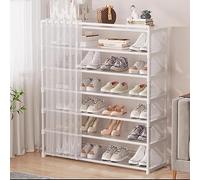 Organizador de zapatos, solución de almacenamiento portátil para tacones, pantuflas y zapatos, diseño que ahorra espacio con gran capacidad