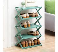 Organizador de zapatos, zapatero, estante para zapatos plegable de madera multifuncional, sin instalación, para el hogar, para cambiar zapatos en la puerta, sala de estar, dormitorio, pasillo, armario