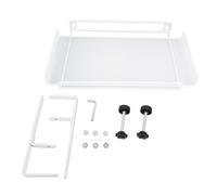 Organizador Debajo del Escritorio Abrazadera en Estante de Almacenamiento Cesta Bandeja de administración de Cables para enrutador de Cables Regleta de enchufes Hogar Oficina (Blanca)