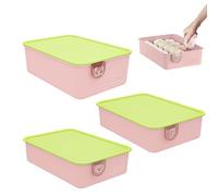 Organizador del cajón de ropa interior - caja de almacenamiento de armario, divisor de compartimento plegable, inserto del cajón de tela | Solución de almacenamiento de ropa interior de ahorro de