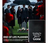 Organizador Del Final De La Vida: Planificador De Mis Deseos Finales, Planificador De La Muerte | Deseos Finales, Diario De Experiencias Para Información De Preparación Documento De Problemas De Servi