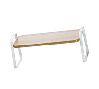 Organizador del Gabinete de Esquina, Encimera de Encimera Apilable Organizadores Estanterías Estanterías Gabinete con Estructura Sólida para Más Botellas y Latas (estante grande)