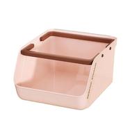 Organizador diademas Caja organizadora de escritorio gran capacidad, almacenamiento apilable for aperitivos, bolsa for té y café, oficina(Rose Red)
