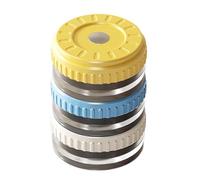 Organizador diario de píldoras, organizador de píldoras, 2,2 x 4,5 x 4,5 cm, 3 piezas magnéticas, apilables, transparentes, de medicina compacta, para el hogar, negocios, viajes, hoteles