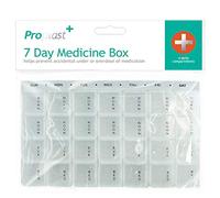 Organizador diario semanal para tabletas de 7 días dispensador de suplementos de vitaminas compartimentos Semana de viaje Reino Unido Free P & P