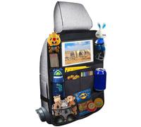 Organizador Ecurfu para asiento trasero de coche con 10 compartimentos, soporte para tableta de 10 pulgadas, bolsa de almacenamiento impermeable
