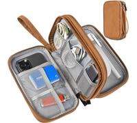 Organizador electrónico de viaje para cables de viaje, bolsa organizadora electrónica, funda organizadora de accesorios electrónicos impermeable para banco de energía, cables de carga, cargadores,