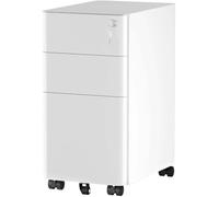 Organizador Escritorio Archivador Metálico De 3 Cajones Con Llaves, Compacto Y Portátil, Ideal Para Oficina, Tamaño A4/carta/legal