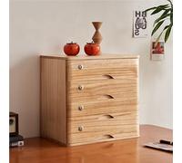 Organizador Escritorio - Caja Organizador De Escritorio, Archivador De Madera Maciza Con Cajones, Archivador Plano De 1, 2, 3 O 4 Niveles Con Cerradura, Archivadores De Escritorio Con Cajones(C,4 laye