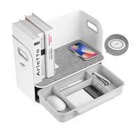 Organizador escritorio Ergo Office cargador Qi blanco ER-441
