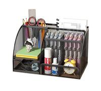 Organizador Escritorio Metal Pen Holder Creative Simple Stationery Storage Box Desktop Decoration Office Supplies Oficina(Yellow)