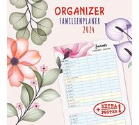 Organizador familiar 2024: calendario 2024 (planificador de ilustraciones)