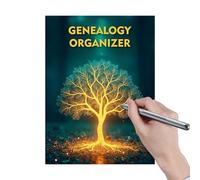 Organizador Genealógico,Diario De Memoria Genealógica - Libros de Recuerdo de Antepasados y Registro Histórico | Para Papá Abuelos Padres Salón Tareas Escolares Reuniones Investigación