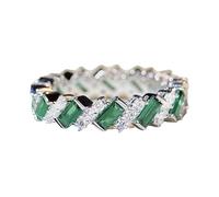 Organizador genérico de ganchos para anillos geométricos, anillos de circonita y diseño sencillo brillante que es un estilo moderno y un encanto perfecto para las madres y los amigos, anillos redondos