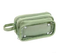 Organizador grande de papelería 21x11x7cm Multi-Pocket(green2) | Centro expandible, altura de 3 cm a 7 cm, fácil acceso, recuperación rápida, estructura abierta plana