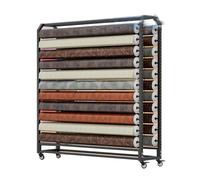Organizador Grande De Rollos De Tela Comerciales, Con Capacidad For 8, 10 O 12 Rollos De Vinilo. Organizador Grande De Rollos De Papel For Películas De Ventanas, Papel Tapiz Y Cortinas.(170x45x143cm-8