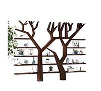 Organizador independiente de estantería en forma de árbol, estantería creativa para colgar en la pared, estante multicapa, estantería montada adecuada para sala de estar y oficina (color: B) (B)