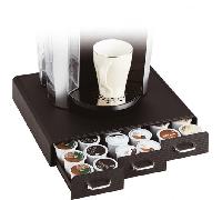 organizador la hora del cafe 3 cajones para capsulas 325x340x65 mm negro archivo 2000 cd902 ne