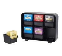 ORGANIZADOR LA HORA DEL CAFE 6 COMPARTIMENTOS INFUSIONES Y CAPSULAS 130X260X200 MM NEGRO ARCHIVO 2000 CD906 NE CD906 NE