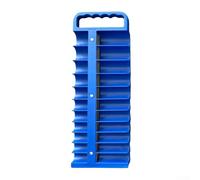 Organizador magnético de ABS resistente con tiras magnéticas dobles para enchufes métricos SAE de 1, 4, 3, 8, 1, 2 pulgadas, azul (12.7 mm)