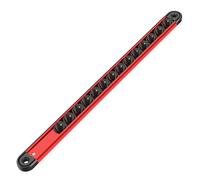 Organizador magnético de enchufes - Estantería de aleación de aluminio | Bandeja de raíles de zócalo resistente, organizador de portaherramientas para llaves, destornilladores, herramientas mecánicas