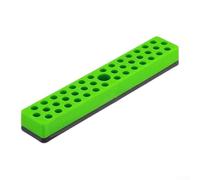 Organizador magnético para puntas de destornillador de 1/4 pulgadas, bandeja compacta de 43 ranuras para almacenamiento de brocas en caja de herramientas, verde (verde)