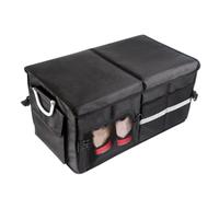 Organizador Maletero Coche para VW Passat B7 2011-2017 Without-Computer-Boxes, Caja Plegable con Compartimentos Antideslizante con Tiras Reflectantes,Black-55L Shoe Warehouse