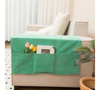 Organizador mandos sofa,Organizador de Sofá,Bolsa de almacenamiento cabecera con Remote Control Holder para el Teléfono,Magzine,Gafas,Libro,Bolígrafos,Cables,Almacenamiento para colgar en el sofá.