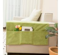Organizador mandos sofa,Organizador de Sofá,Bolsa de almacenamiento cabecera con Remote Control Holder para el Teléfono,Magzine,Gafas,Libro,Bolígrafos,Cables,Almacenamiento para colgar en el sofá.