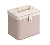 Organizador Maquillaje Bolsa de cosméticos portátil Gran Capacidad Creativa for Mujer, joyero Multifuncional, Caja, Almacenamiento el Cuidado la Piel Vanity(A)